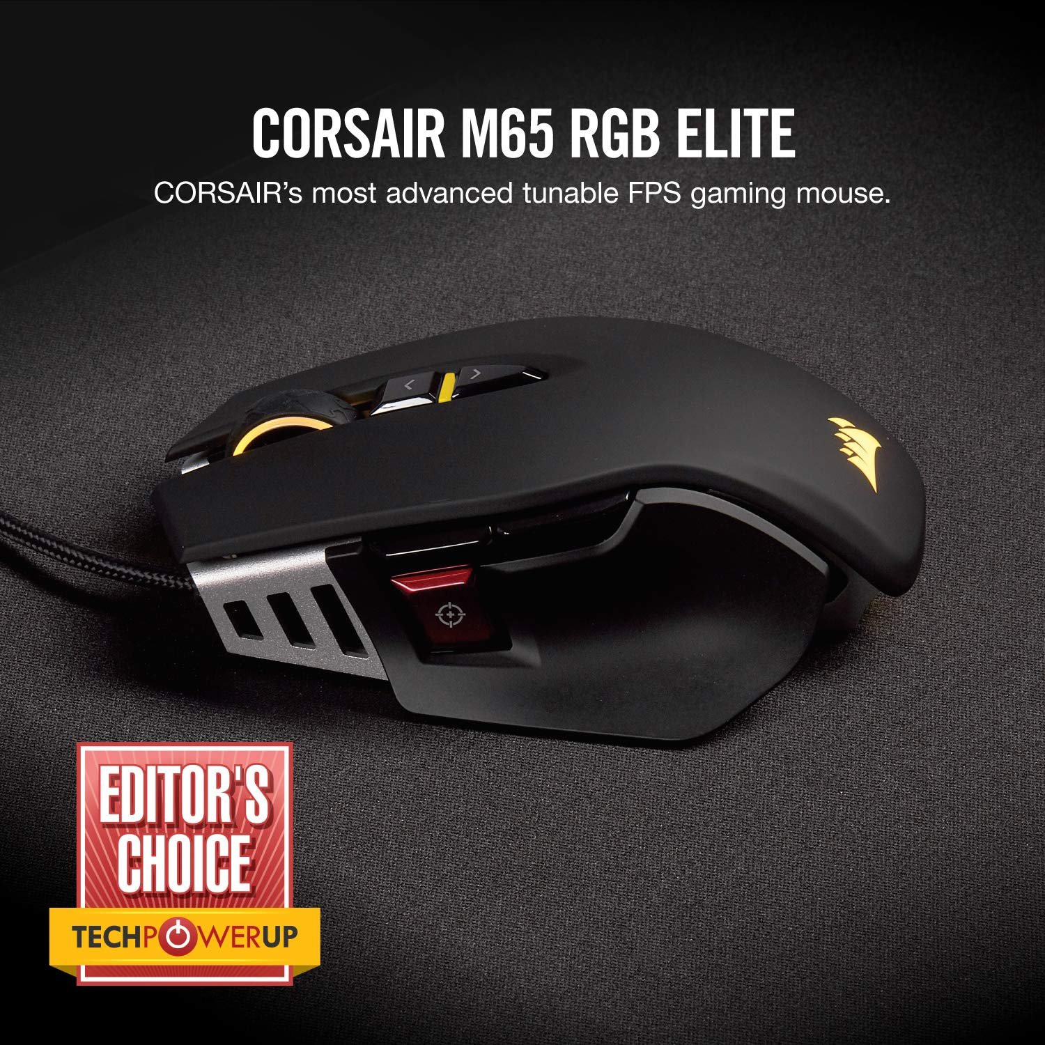 CORSAIR MOUSE M65 RGB ELITE BLACK 